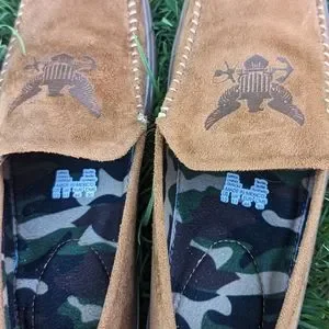 Bradford Exchange US NAVY Mens Moccasins Faux Suede Slippers Size 12 The Bradford Exchange | Shoes | Bradford Exchange Us Navy  main image 3